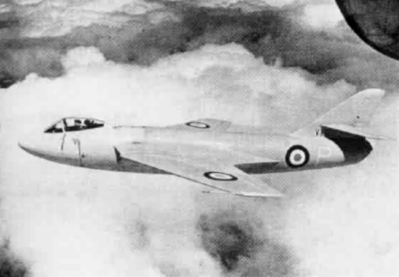 Hawker P.1081 in flight 1950