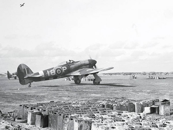 Hawker Typhoon of No. 440 "City of Ottawa" Squadron RCAF. (photo via wikipedia)