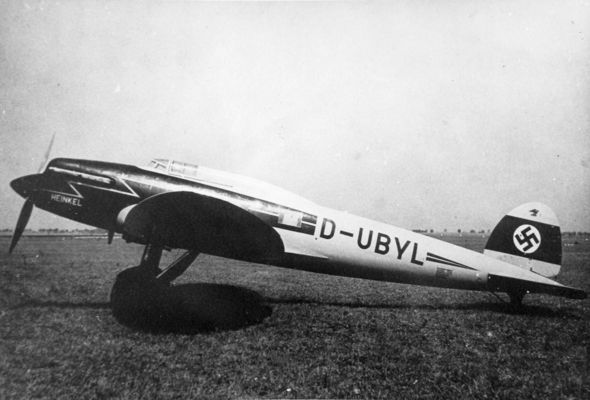 Heinkel He 70 D UBYL of Deutsche Luft Hansa San Diego Air and Space Museum