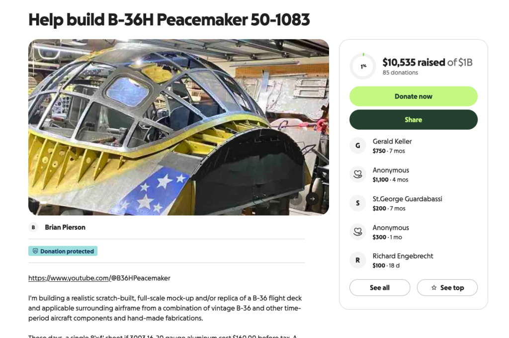 Building The Last B-36 — May 2026 Update 21 Help build B 36H Peacemaker 50 1083