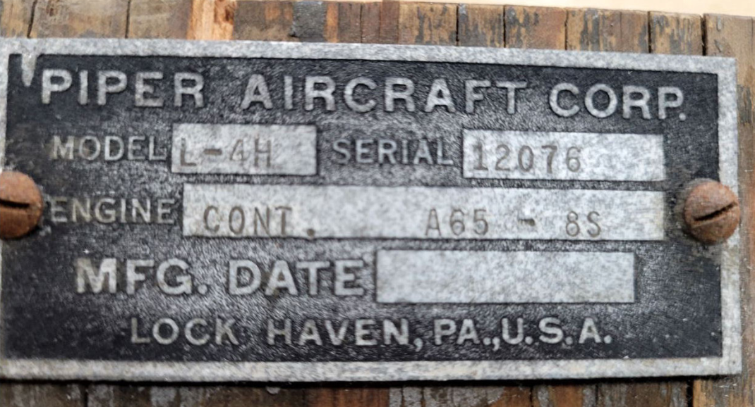 Here is the manufacturers data plate