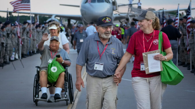 Honor Flight OGHF Mission 63 arrival by Jim Koepnick