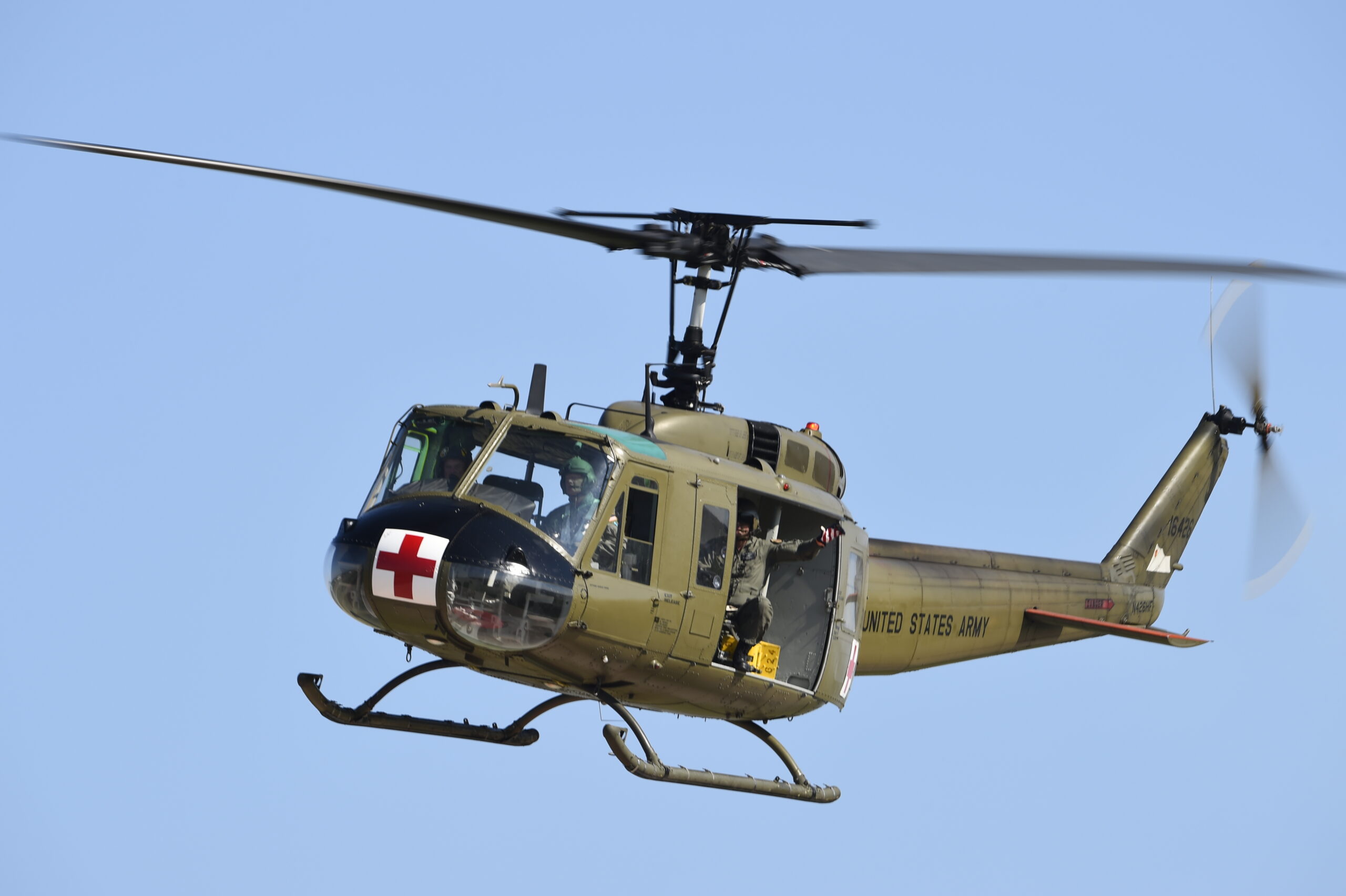 Huey helicopter at Oshkosh 2015 by Spencer Thornton scaled