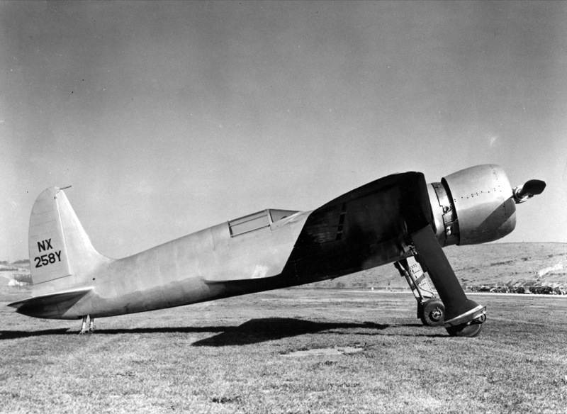 Hughes H 1B NX258Y at Hughes Airport Culver City California. SDASM