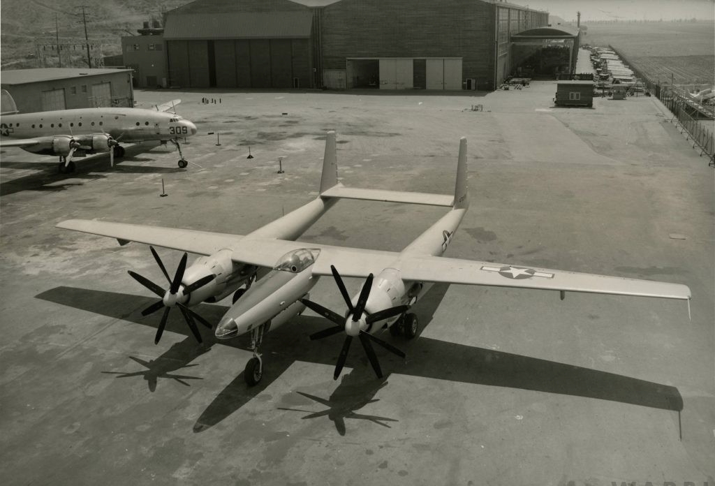 Hughes XF 11 44 70155 7 July 1946 at Culver City California left front above large 1024x696 1