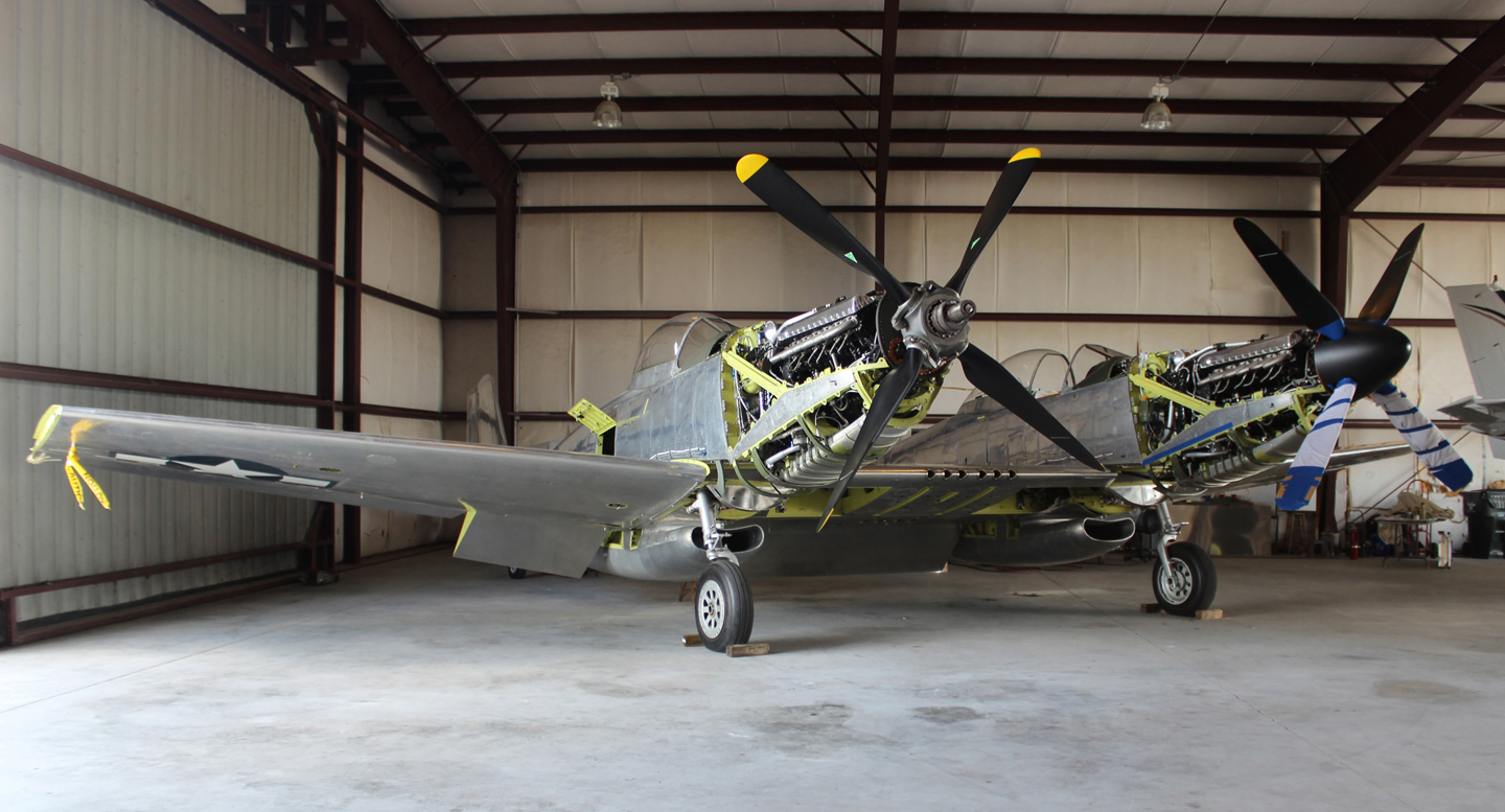 The XP-82 is getting really close to completion! (photo via Tom Reilly)