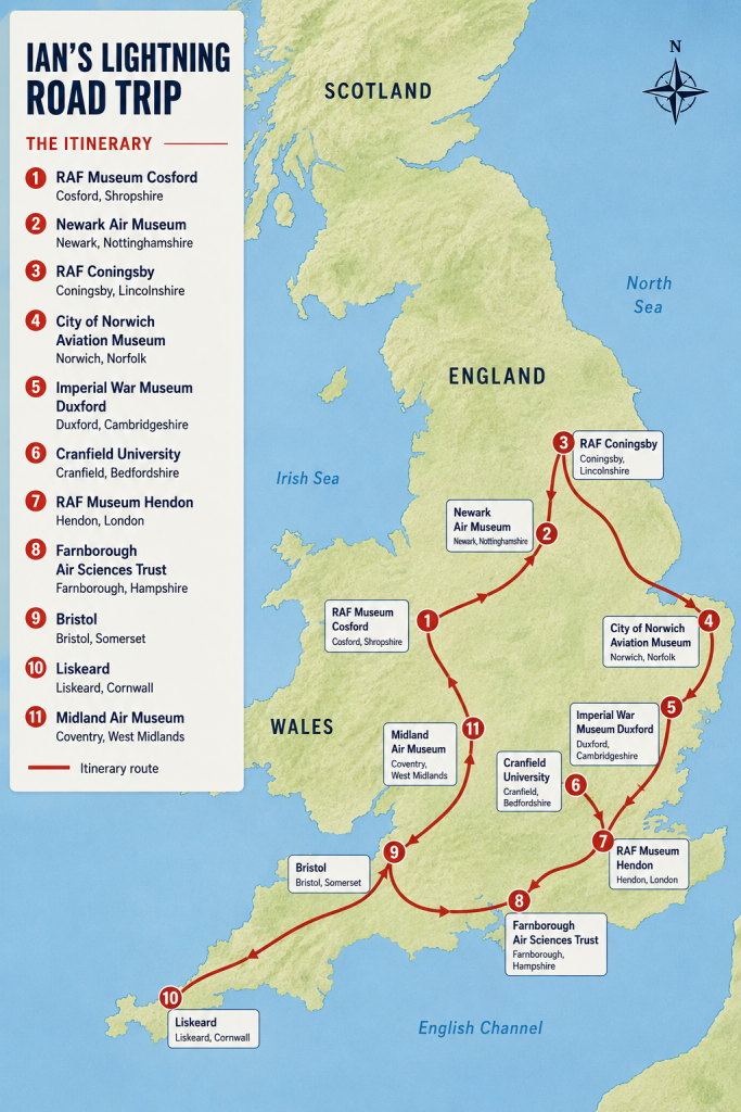 Ride the Lightning 12 Ians Itinerary