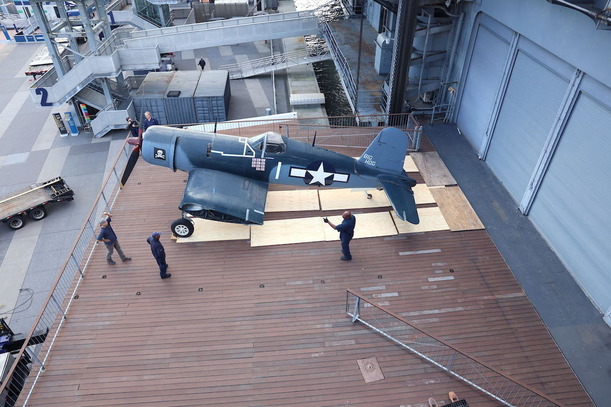 Intrepid Museum Acquire Iconic FG 1D Corsair 6 1