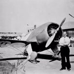 James H. Doolittle with his Gee Bee R 1 NR2100 at the Cleveland National Air Races 1932. NASM 1