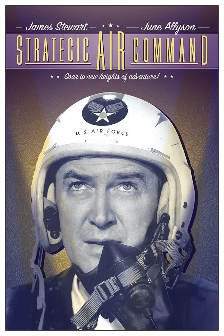 James Stewart as Lt. Col. Robert Dutch Holland in Strategic Air Command 1955