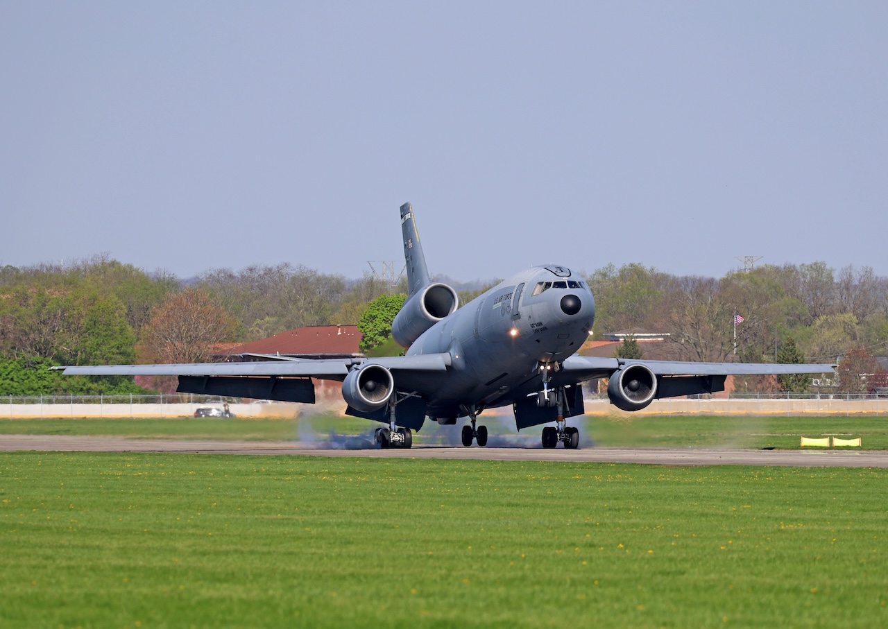 KC 10 Arrives at The National Museum of the Air Force