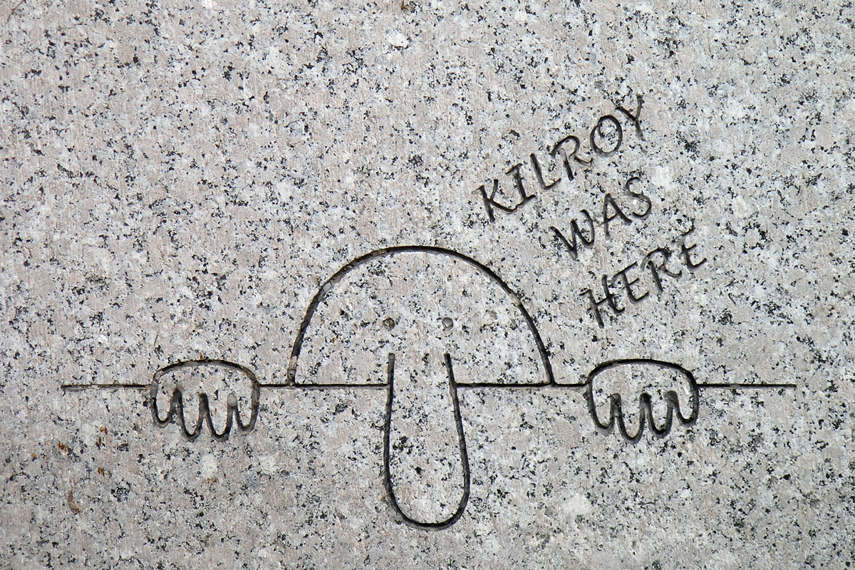 Kilroy Was Here Washington DC WWII Memorial