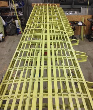 The left hand outer wing panel structure (image via Weezie)
