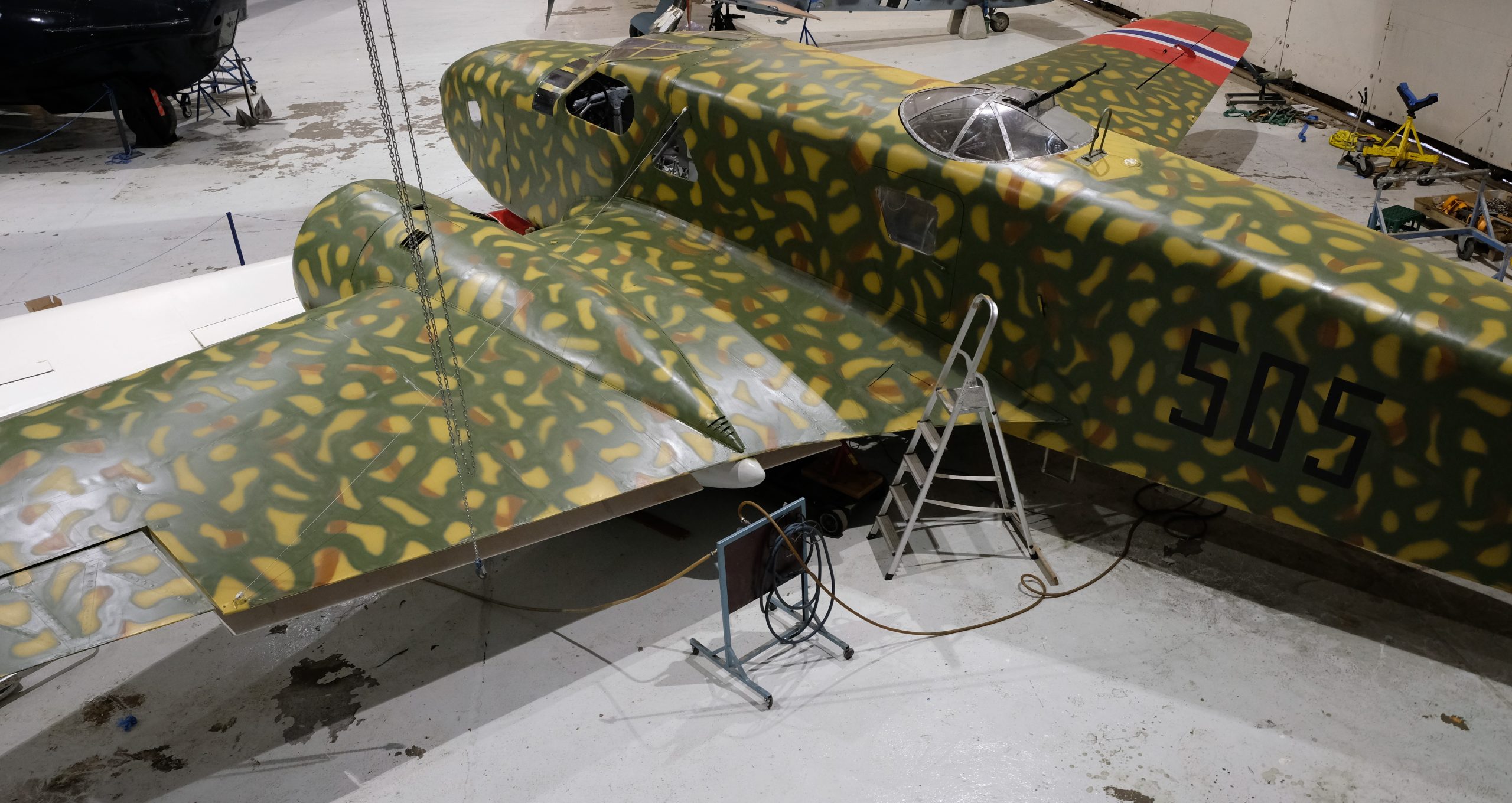 LN 505 during the final stages of camouflage painting October 2024 Ernst Knutson 1 scaled