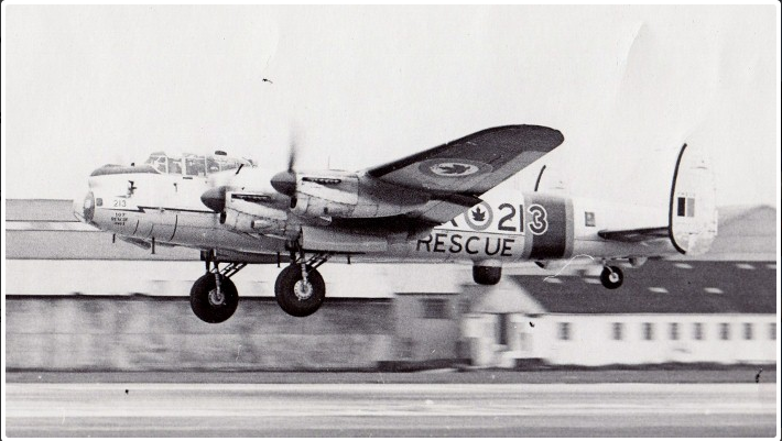 Lancaster FM213 at Preswick. Photo Wilf G. White