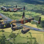 Lancaster KB7266 with BBMF PA474 nearest