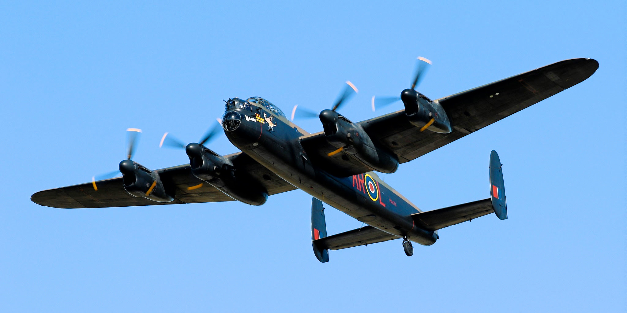Lancaster PA474 displaying on Members Day 2024. The 2025 Members Day will be one of the last public appearances for the Lancaster before it goes into extended ‘Major maintenance. Photo Adrian Beresfo