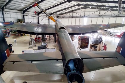 Lancaster PA474 in ARCos Stephenson hangar