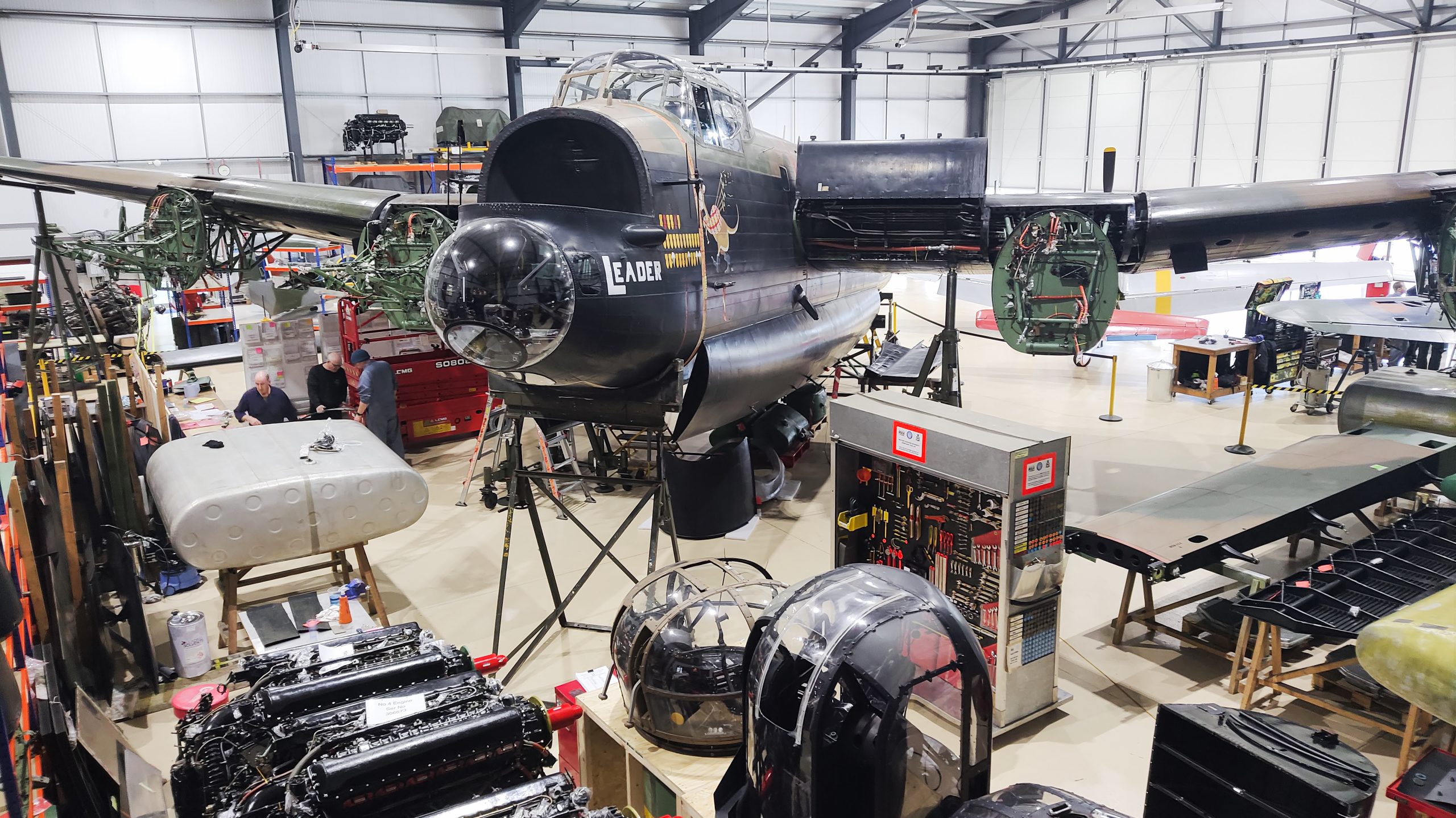 Battle of Britain Memorial Flight Lancaster PA474 ‘Major’ Maintenance Update