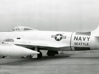 Lockheed P 80C TV 1 Shooting Star in USN service Museum of Flight Seattle