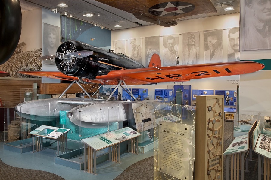 Lockheed Sirius Tingmissartoq on display in the previous iteration of the Pioneers Gallery Smithsonian Photo by Eric Long