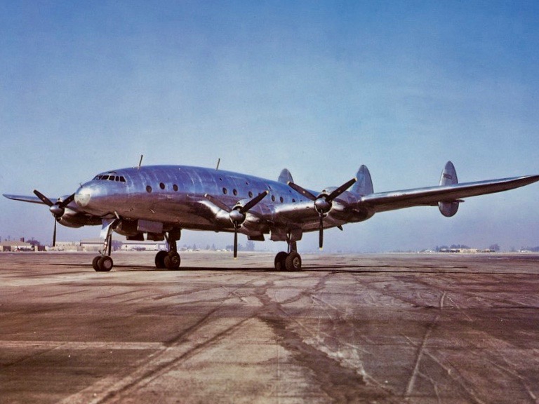 Lockheed XC 69 Constellation 43 10309 L 049 NX25600 at the Lockheed Air Terminal Burbank California. Lockheed Martin Aeronautics Company