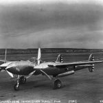 Lockheed XP 38 Lightning 37 457 at March Field Riverside County California January 1939. San Diego Air and Space Museum Archive