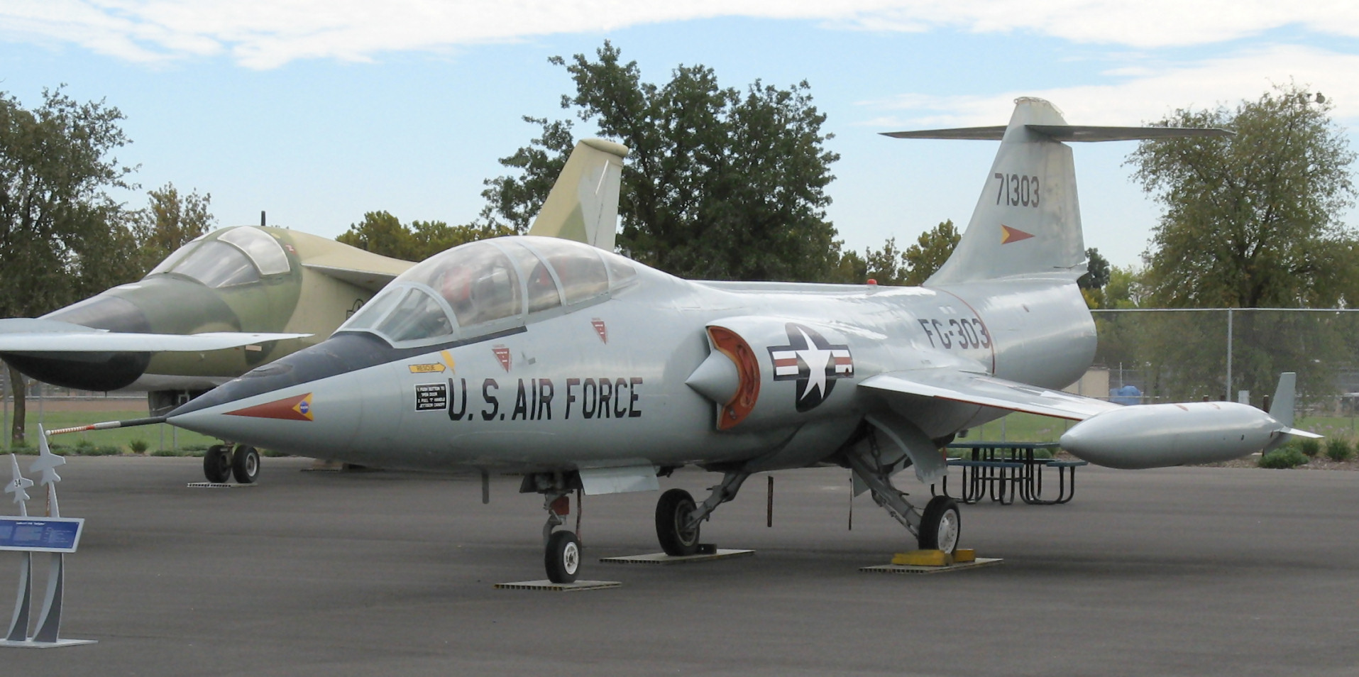 Lockheed F 104D Starfighter Sacramento Aerospace Museum California