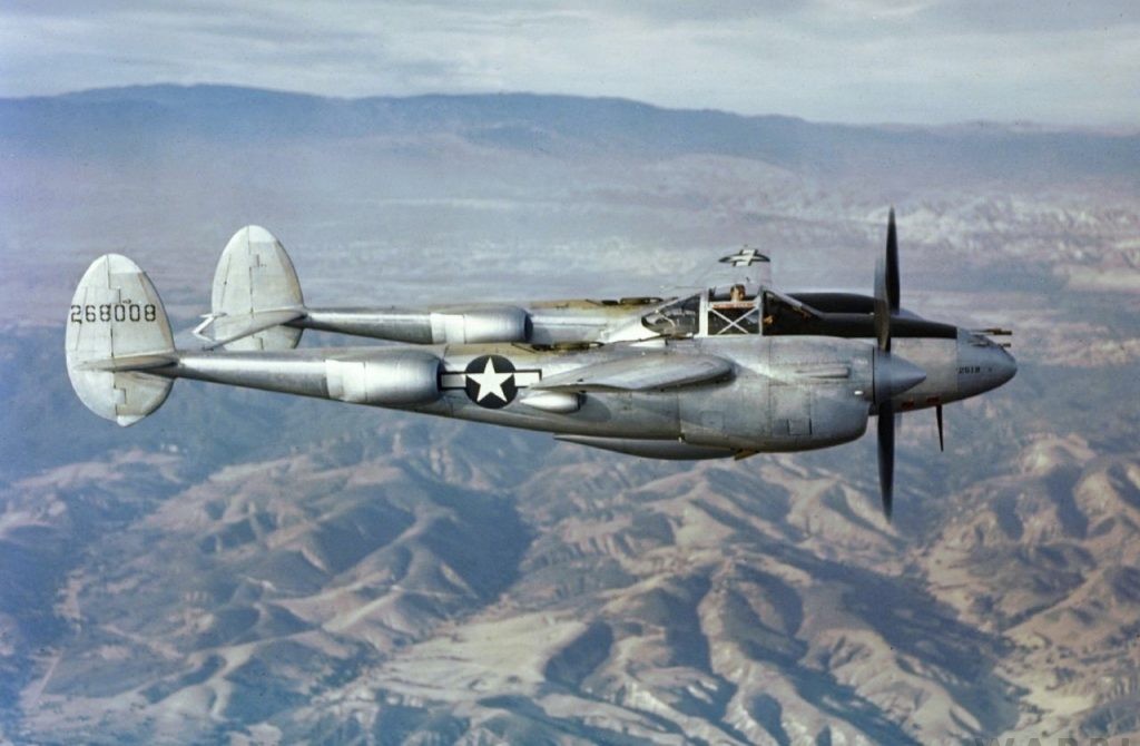 Flight Test Files: Lockheed P-38 Lightning - Solving the Deadly Mystery of Compressibility 16 Lockheed P 38J Lightning in flight over California circa in 1944