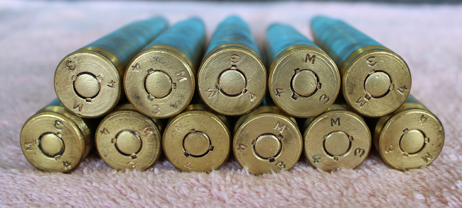 Original .50 caliber cartridges - M 4 3 (1943). (photo via Tom Reilly)