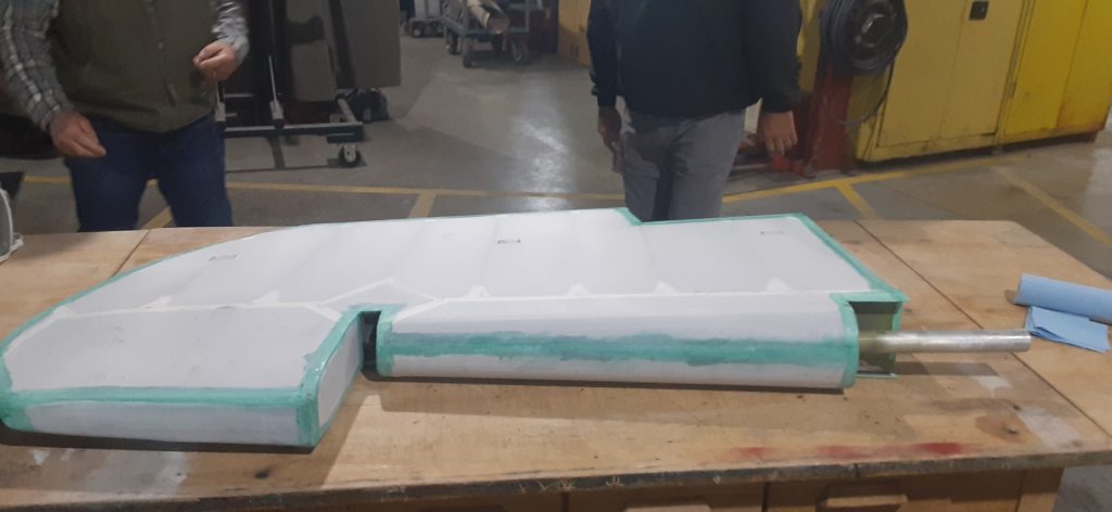 MAPS Air Museum’s FG-1D Corsair Restoration, Spring 2026 Update 19 MAPS Air Museum FG 1D Corsair BuNo 76671 Rudder