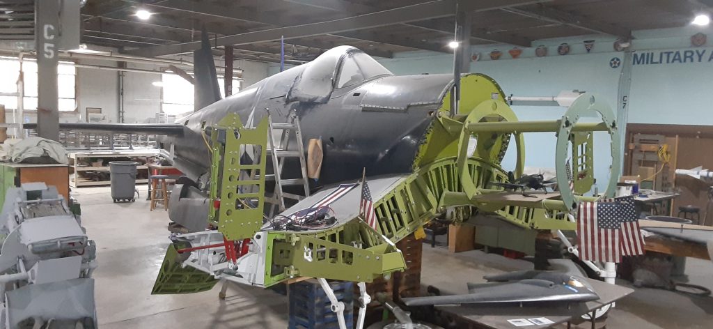 MAPS Air Museum’s FG-1D Corsair Restoration, Spring 2026 Update 17 MAPS Air Museum FG 1D Corsair BuNo 76671 anegine mount