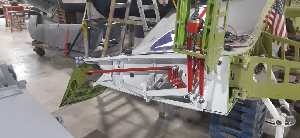 MAPS Air Museum’s FG-1D Corsair Restoration, Spring 2026 Update 23 MAPS Air Museum FG 1D Corsair BuNo 76671 Landing Gear strut