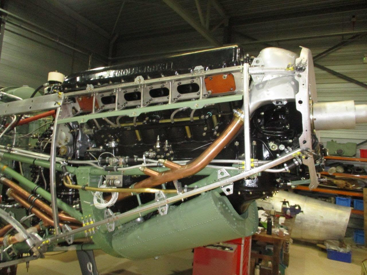 MJ444s engine bay nearing completion Photo Martin Overall