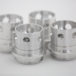 Machined main landing gear actuator pistons. Photo AirCorps Aviation