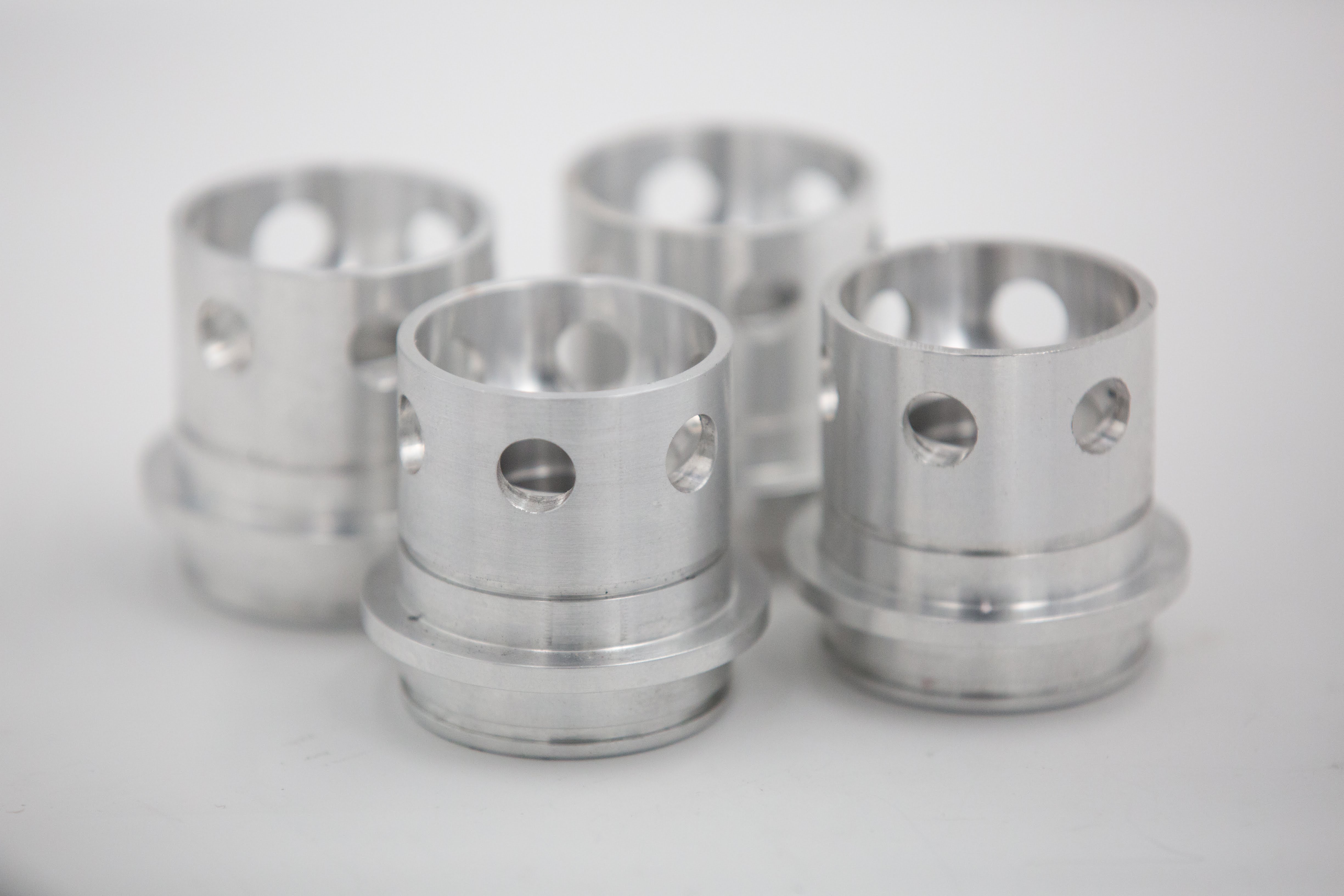 Machined main landing gear actuator pistons. Photo AirCorps Aviation