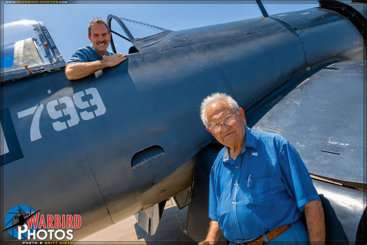 Mark Foster POF Pilot poses with Major John Tashjian Photo by Britt Dietz