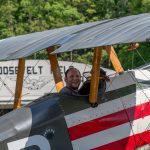 Mark Mondello in the cockpit of the Sopwith Camel. Photo by Dave Trost