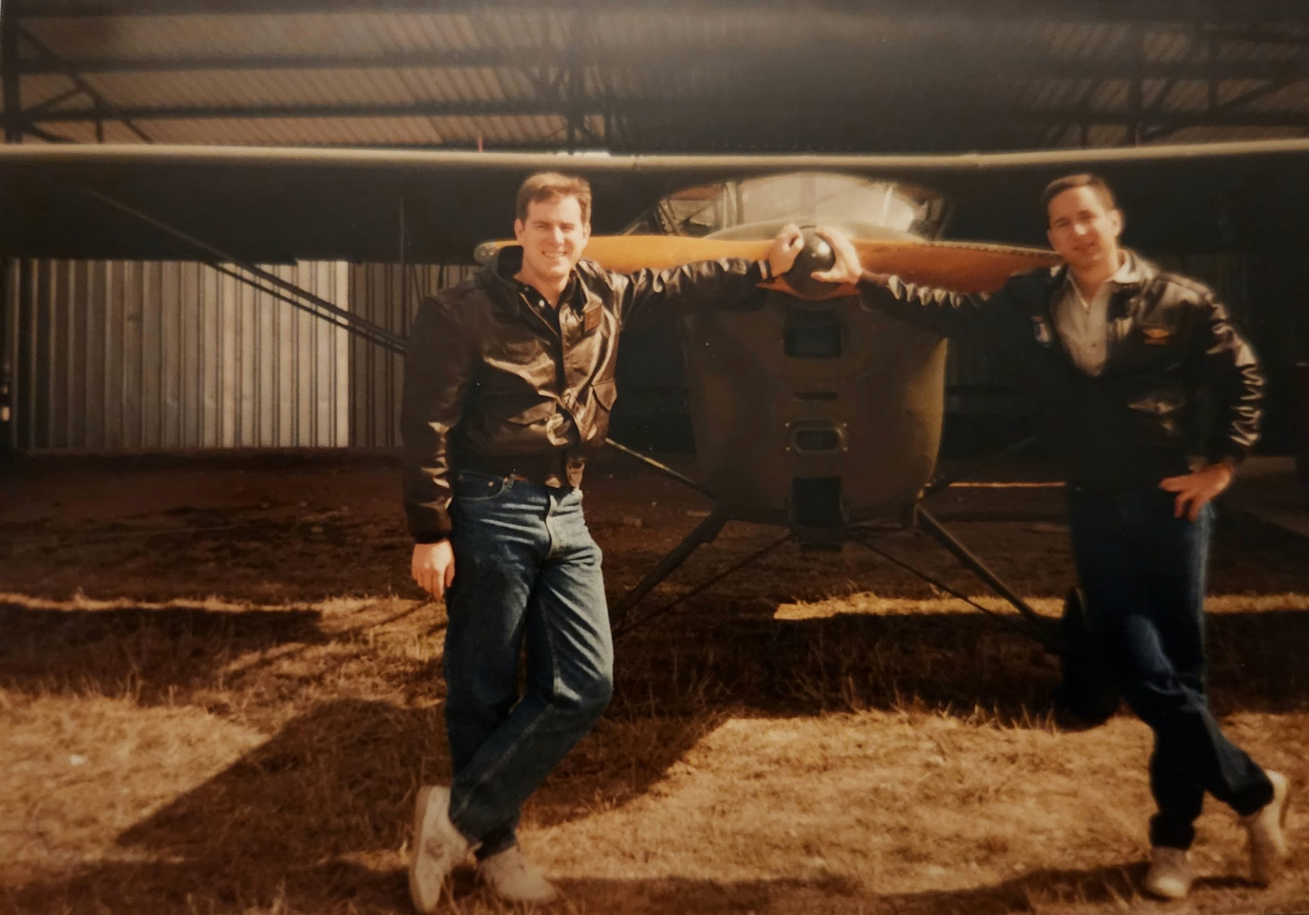 Mark with Doug Putney his partner in the L 6 1990 scaled