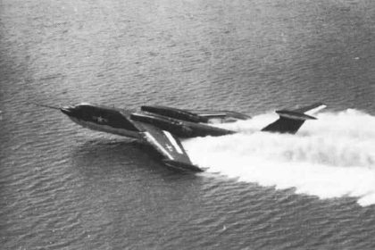 Martin YP6M 1 SeaMaster taking off