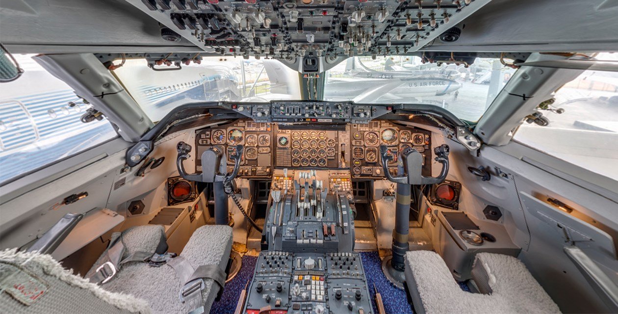 Matterport 747Cockpit