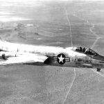 McDonnell F 101A 1 MC Voodoo 53 2418 in flight. U.S. Air Force