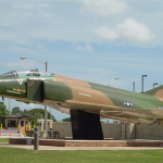 McDonnell F 4D 29 MC Phantom II 66 0267 flown by Madden and DeBellevue 9 September 1972 on display at the main gate Homestead AFB Florida