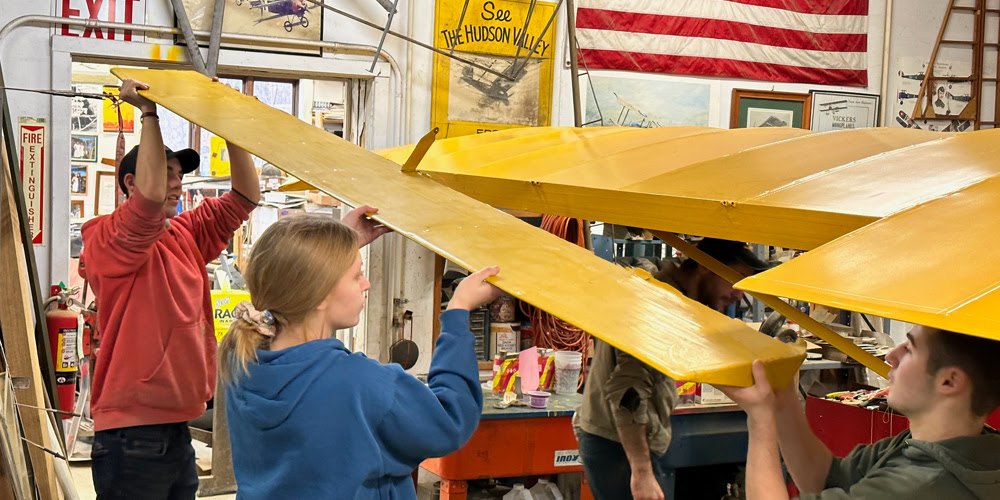 The Old Rhinebeck Aerodrome Seeks Funding for Aircraft Restoration and Youth Program Projects 16 Members of the Old Rhinebeck Aerodomes Youth Aviation Program