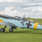 Messerschmitt Hispano Buchon HA 1112 M1L C.4K 152 G AWHR N4109G Battle of Britaain film scheme Double Chevron White 5 Web D05 2827