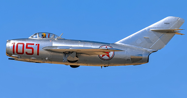 Planes of Fame Air Museum to Host “Soar into Spring” Event Featuring Sabre vs. MiG Korean War Jet Demonstration 18 Mikoyan Gurevich MiG 15bis Fagot