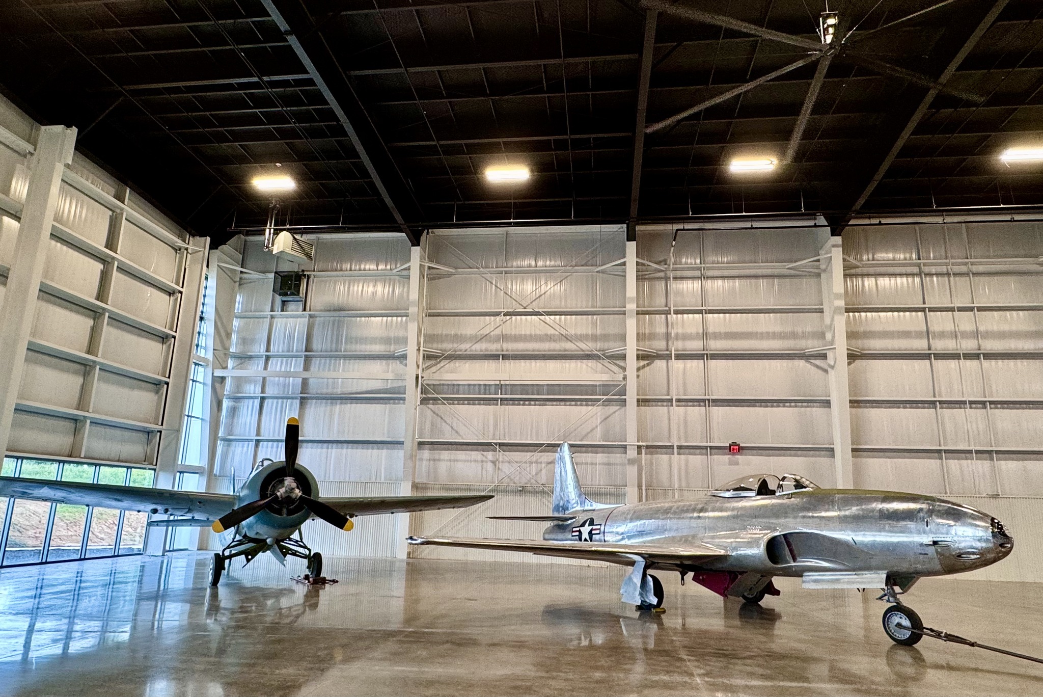 Hickory Aviation Museum Prepares for Grand Opening 16 Milestone Reached FM 2 Wildcat and TV 1 Shooting Star Enter New Hickory Facility