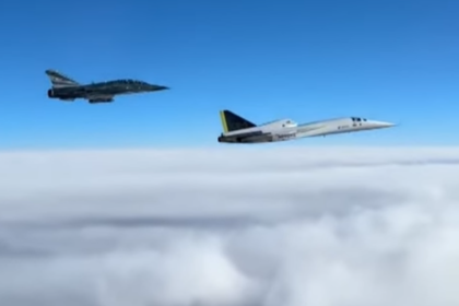 Mirage F.1 Supports Historic XB 1 Supersonic Flight Over Mojave 2