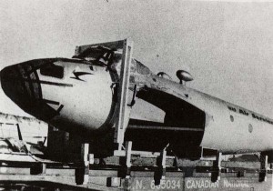 Mosquito arrives by rail from Ottawa (image Credit: Calgary Aero Space Museum) 