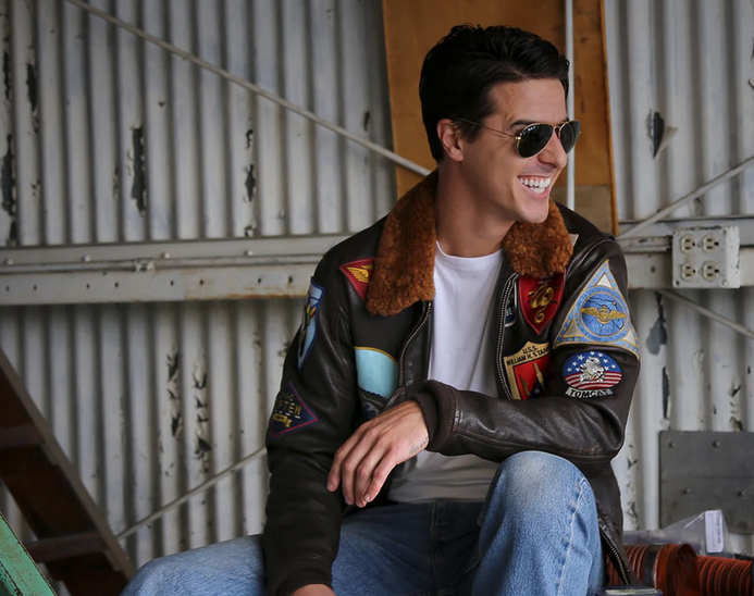 Movie Hero® Top Gun Navy G 1 Jacket Z201036T Brown